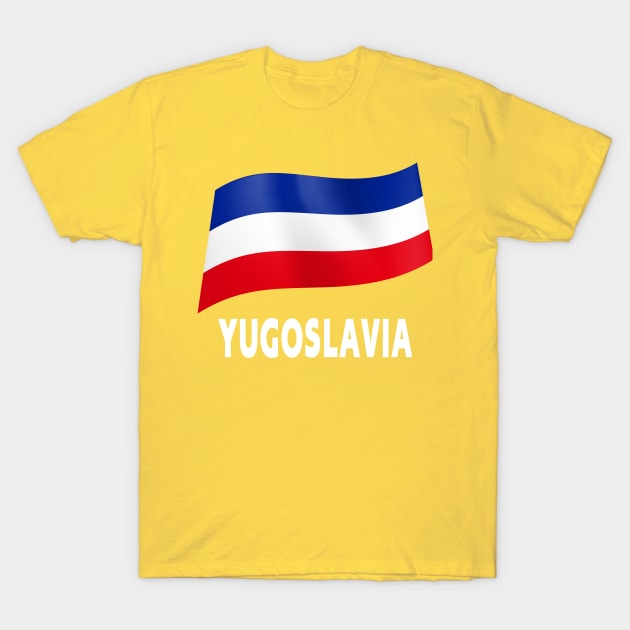 Yugoslavia flag T-Shirt by fistfulofwisdom